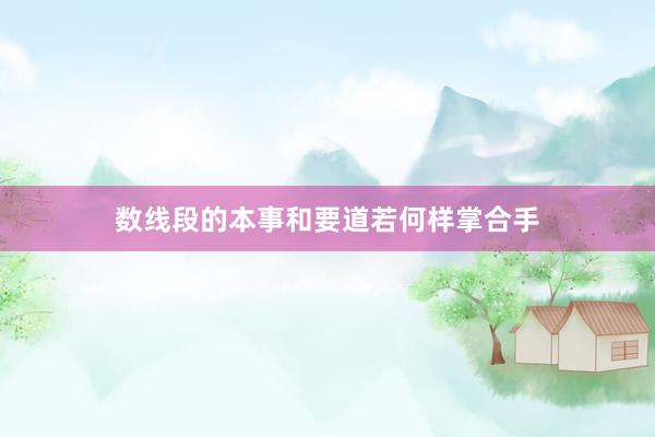 数线段的本事和要道若何样掌合手